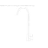 Single-lever countertop washbasin tap made of stainless steel Vlasivka