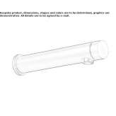Wall-mounted hydroprogressive washbasin tap made of stainless steel Marquion