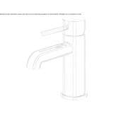 Single-lever countertop washbasin tap made of chrome-plated brass Peralada