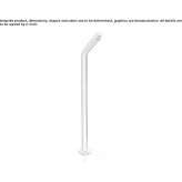 Free-standing, hydrogressive stainless steel washbasin tap Marquion