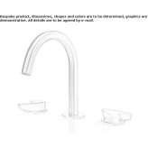 3-hole countertop washbasin tap made of stainless steel Cogenhoe