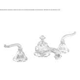 3-hole countertop washbasin tap Biblis
