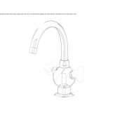Countertop washbasin tap with 1 hole, chrome-plated brass Onalaska