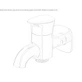 Single-lever wall-mounted washbasin tap made of chrome-plated brass Collonce