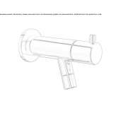 Single-lever wall-mounted washbasin faucet Edlitz
