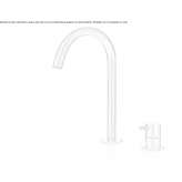 2-hole countertop washbasin tap made of stainless steel Vlasivka