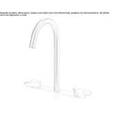 3-hole countertop washbasin tap made of stainless steel Cogenhoe