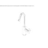 Washbasin tap in chrome-plated brass Teynham