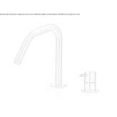 2-hole countertop washbasin tap made of stainless steel Vlasivka