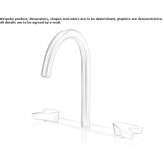 3-hole countertop washbasin tap made of stainless steel Cogenhoe