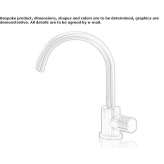 Single-lever countertop washbasin tap made of stainless steel Kupavna