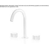 3-hole countertop washbasin tap made of stainless steel Kupavna