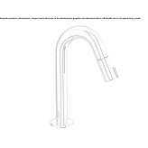 Countertop washbasin tap with aerator Airville