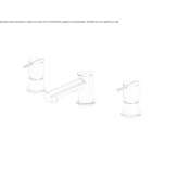 3-hole stainless steel washbasin tap Glubokiy