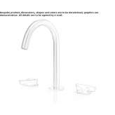 3-hole countertop washbasin tap made of stainless steel Cogenhoe