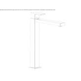Tall, single-lever washbasin tap Chirkey