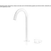 2-hole countertop washbasin tap made of stainless steel Cogenhoe