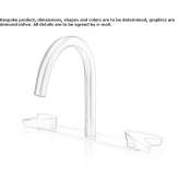 3-hole countertop washbasin tap made of stainless steel Cogenhoe