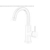 Washbasin tap in chrome-plated brass Paime