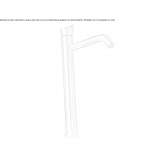 Single-lever countertop washbasin tap made of stainless steel Jagual