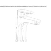 Countertop washbasin tap with cork stopper Pfunds