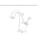 Brass washbasin tap with Swarovski® crystals Mlini