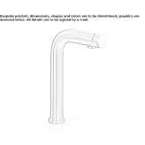 Hydroprogressive countertop washbasin tap made of stainless steel Marquion