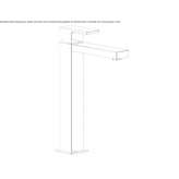 Single-lever countertop washbasin tap Chirkey