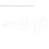 Stainless steel wall-mounted washbasin tap with single rosettes Belz
