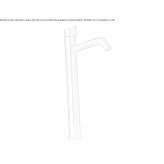 Single-lever countertop washbasin tap made of stainless steel Jagual