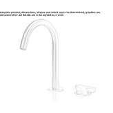 2-hole countertop washbasin tap made of stainless steel Cogenhoe