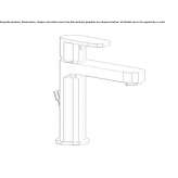 Countertop washbasin tap with cork stopper Store