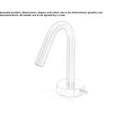 Hydroprogressive countertop washbasin tap made of stainless steel Montoro