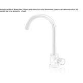 Single-lever countertop washbasin tap made of stainless steel Kupavna