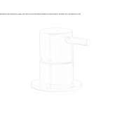 Single-lever countertop washbasin tap made of stainless steel Vlasivka