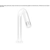 Countertop washbasin tap made of stainless steel Ashville