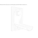 Wall-mounted washbasin tap made of stainless steel Clinceni
