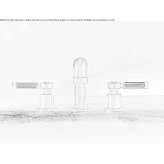 3-hole countertop washbasin tap Olmito