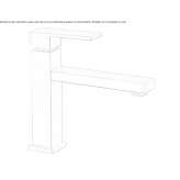 Single-lever countertop washbasin tap Wilston