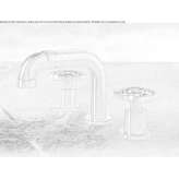 3-hole countertop washbasin tap Olmito