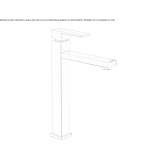 Single-lever countertop washbasin tap Wilston