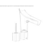 2-hole glass countertop washbasin faucet Sovata