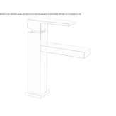 Single-lever countertop washbasin tap with aerator Wilston