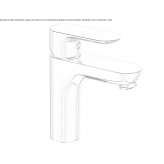 Countertop washbasin tap made of brass Andes