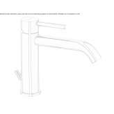 Brass countertop washbasin tap with aerator Archdale