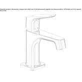 Single-lever countertop washbasin tap Kilkeel