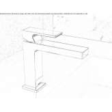 Single-lever countertop washbasin tap Thwing