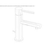 Brass countertop washbasin tap with aerator Senyurt
