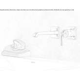 2-hole wall-mounted washbasin tap Molella