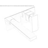 Wall-mounted washbasin tap made of brass Wandina
